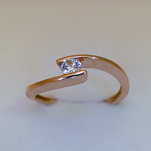 Antragsring Verlobungsring Rosegold