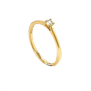 Antragsring Gelbgold mit Brillant