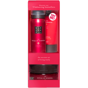 The Ritual of Ayurveda Trial Set = Scrub 125 g + Shower 50 ml + Cream 70 ml