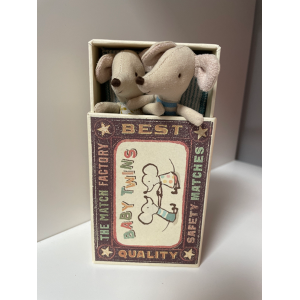Maileg Spielfigur BABY MICE TWINS (8cm) in Box