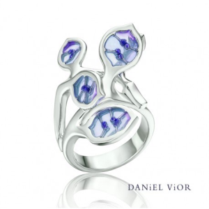 Daniel Vior Ring Lunaria Blue