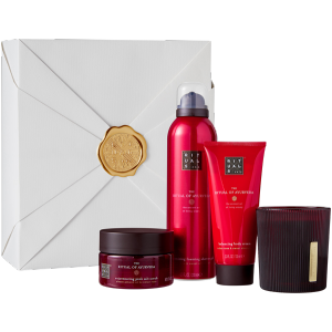 The Ritual of Ayurveda Giftset Medium = Foaming Shower Gel 200 ml + Candle 140 g + Body Cream 100 ml + Body Scrub 125 g