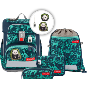 Schulranzen-Set Step by Step SBS CLOUD WWF Schulranzen-Set Little Panda