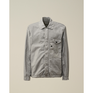 C.P. Company - He. Outdoorjacke Leinen beschichtet silber 