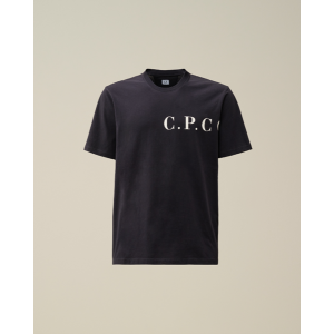 C.P. Company - T-Shirt mit Logo schwarz