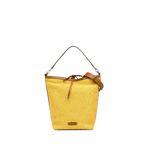 Gianni Chiarini - Beutel Bast in gelb/orange/natur groß