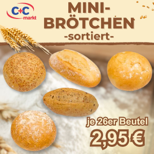 Mini Brötchen, sortiert