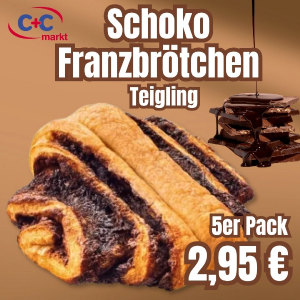 Schoko-Franzbrötchen