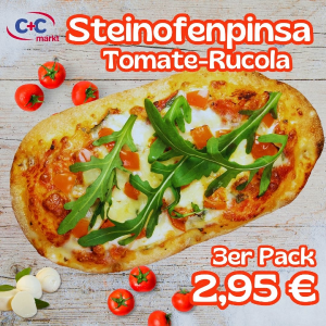 Steinofenpinsa Tomate-Rucola