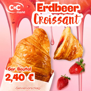 Erdbeer Croissant
