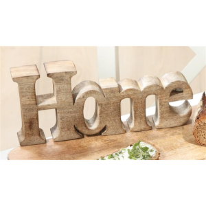 Gilde Holz Schriftzug Home 