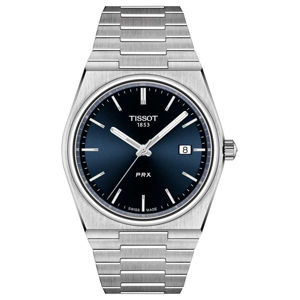 Tissot Herren PRX 40mm Quarz blau Zifferblatt T1374101104100 Uhr