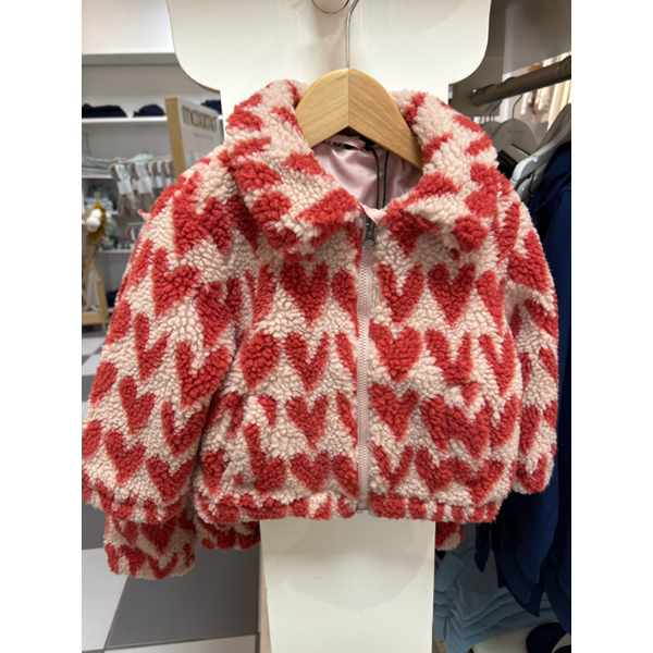 Daily Seven Teddyjacke Herzen