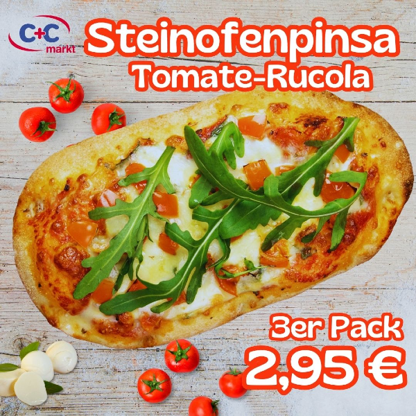 Steinofenpinsa Tomate-Rucola