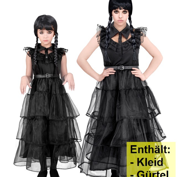 Dark Girl - Kleid mit Gürtel
