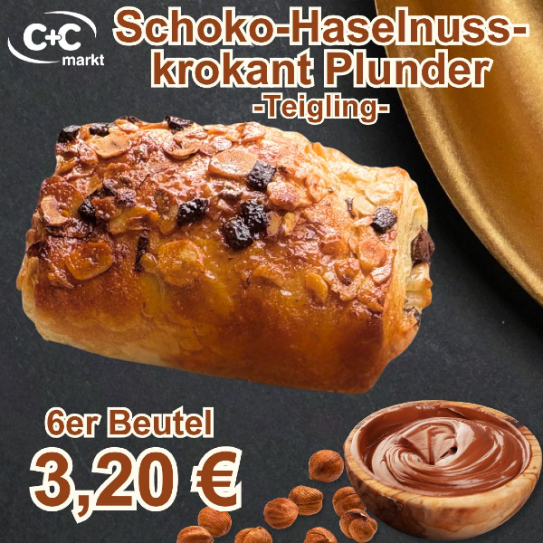 Schoko-Haselnusskrokant Plunder