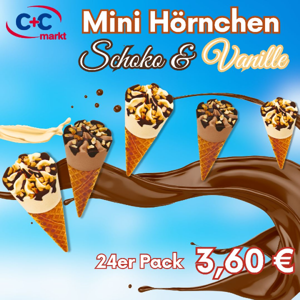 Mini Hörnchen Schoko und Vanille