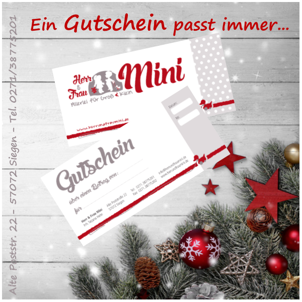 Gutschein Herr & Frau Mini