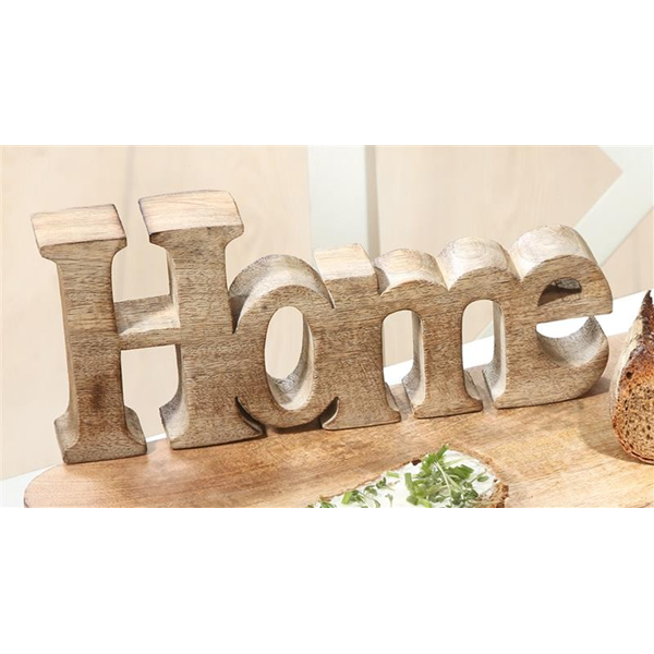 Gilde Holz Schriftzug Home 